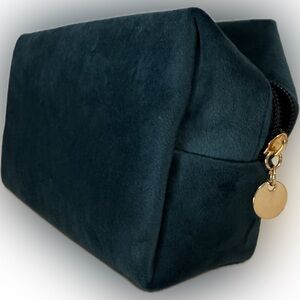 Velvet Cosmetic Bag - Green Suede NWOT